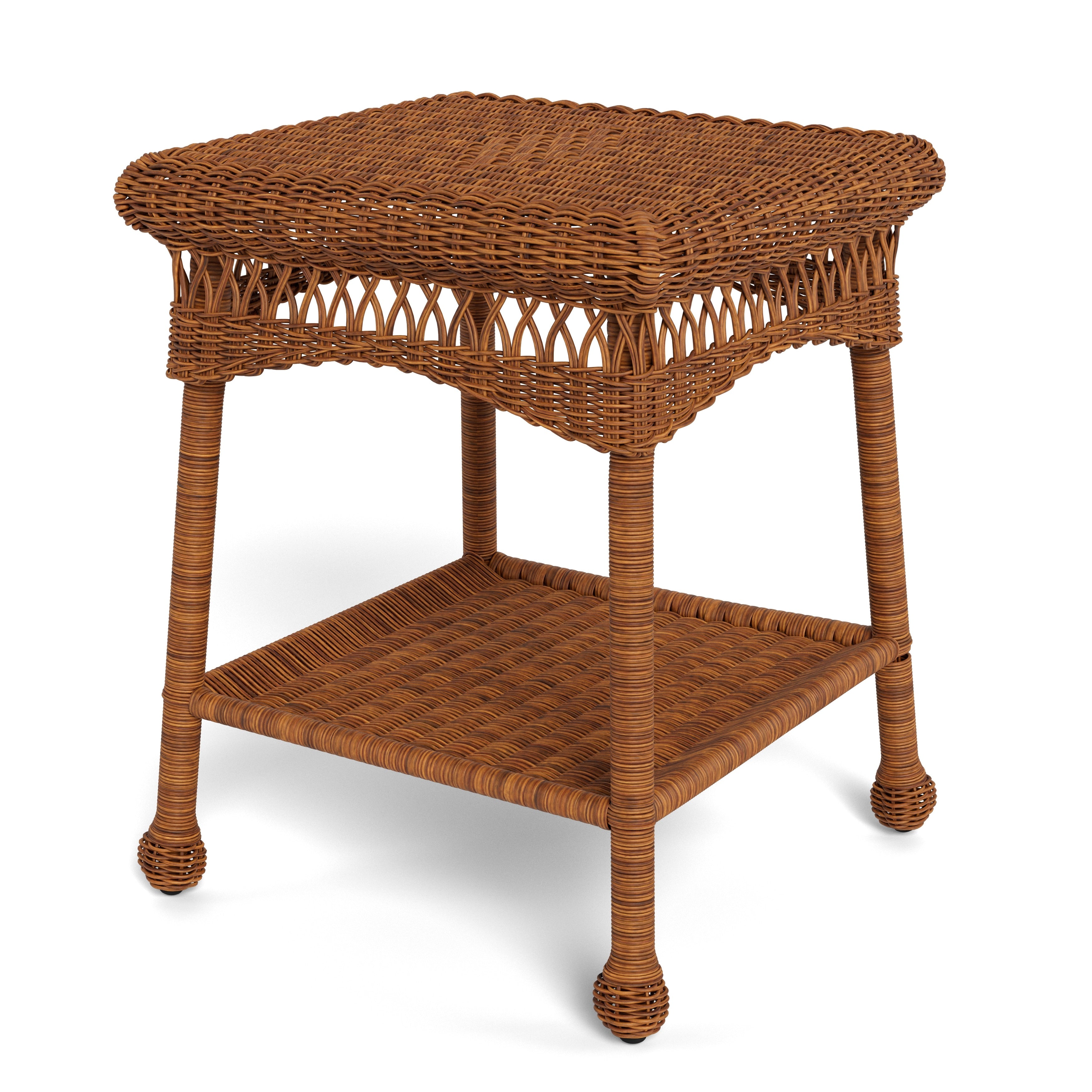 Havenside Home Lincolnville Outdoor Side Table Southwest Amber