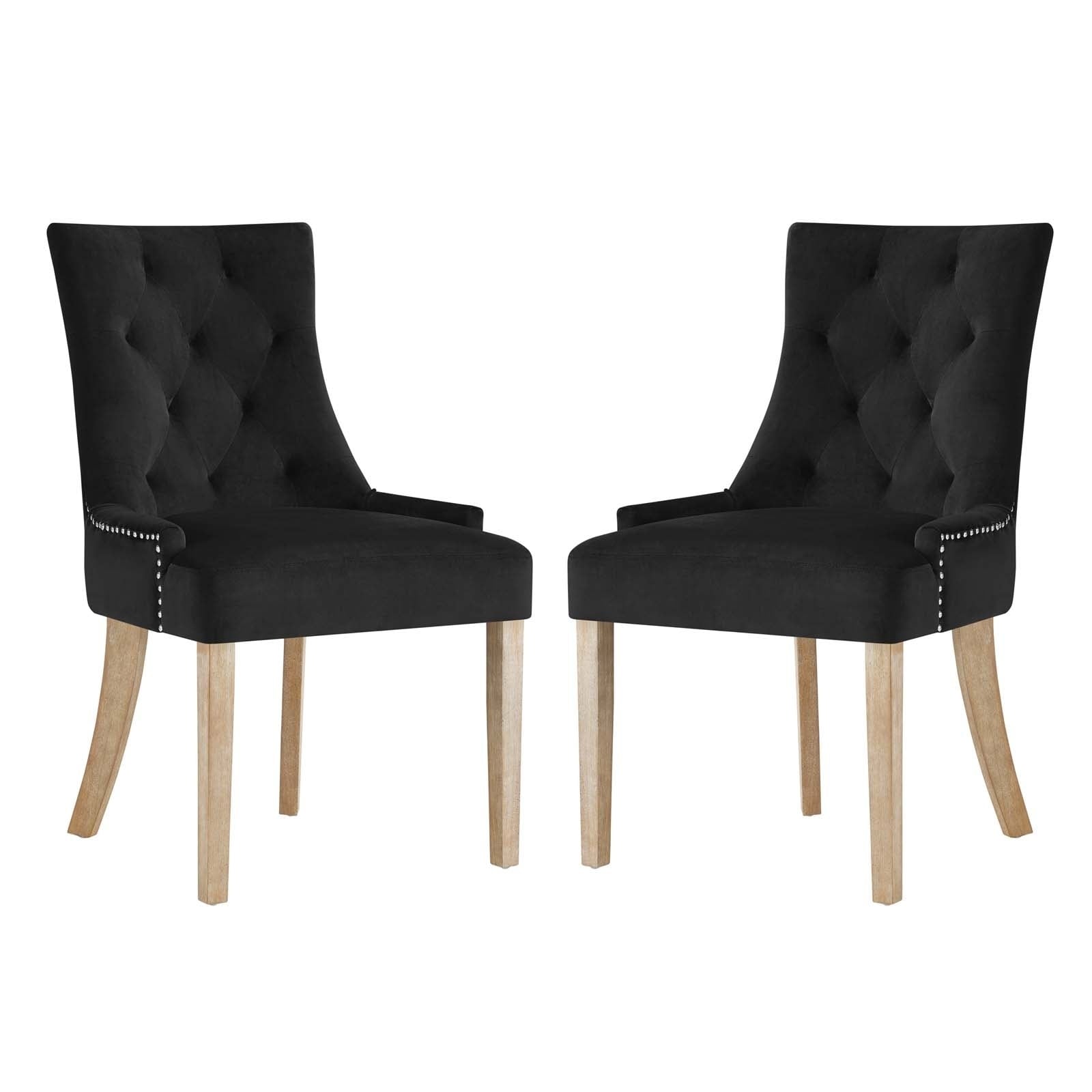 Pose Dining Chair Velvet Set Of 2 N A