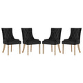Modway Pose Velvet Dining Chair Set Of 4