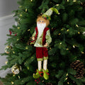 18 Enchanted Red And Green Poseable Whimsical Christmas Elf Figure