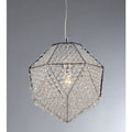 Poseidon Chrome And Crystal 1 Light Chandelier