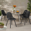 Posey Outdoor Modern Dining Chair Set Of 4 By Christopher Knight Home 18.50 W X 22.50 L X 33.00 H