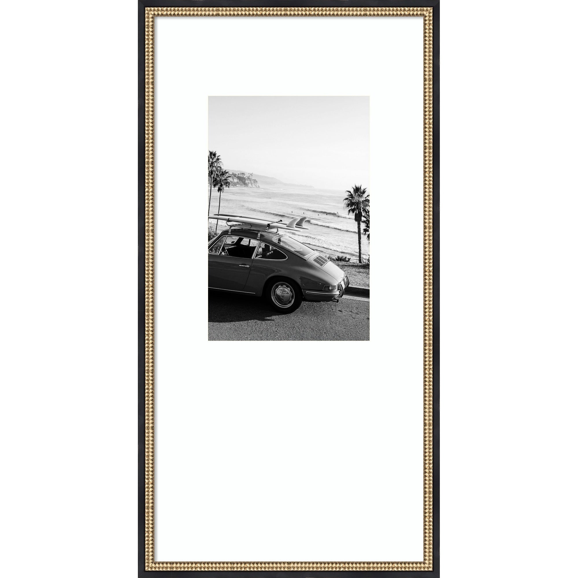 Posh Surfer By Kathrin Pienaar Wood Framed Wall Art Print