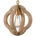 Potomac Farmhouse Solid Wood Pendant Light Fixture 1 Light