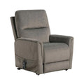 Power Lift Chair With Heat And Massage Gray Fabric Padded Usb Port