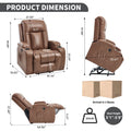Power Lift Recliner Chair With 8 Point Vibration Massage And Lumbar Heating Usb Charging Port Cup Holders