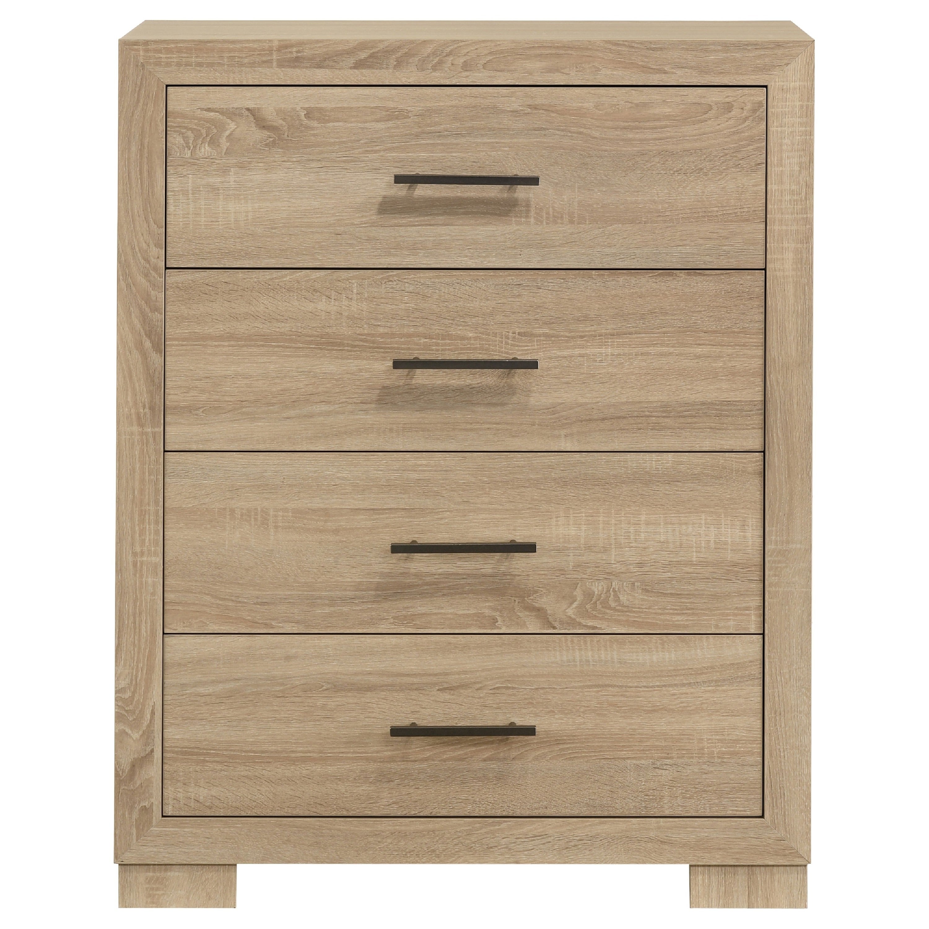 Poxy Tall Dresser Chest With 4 Drawers Nickel Metal Oak Brown Wood