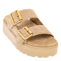 Prada Dual Buckle Platform Slides
