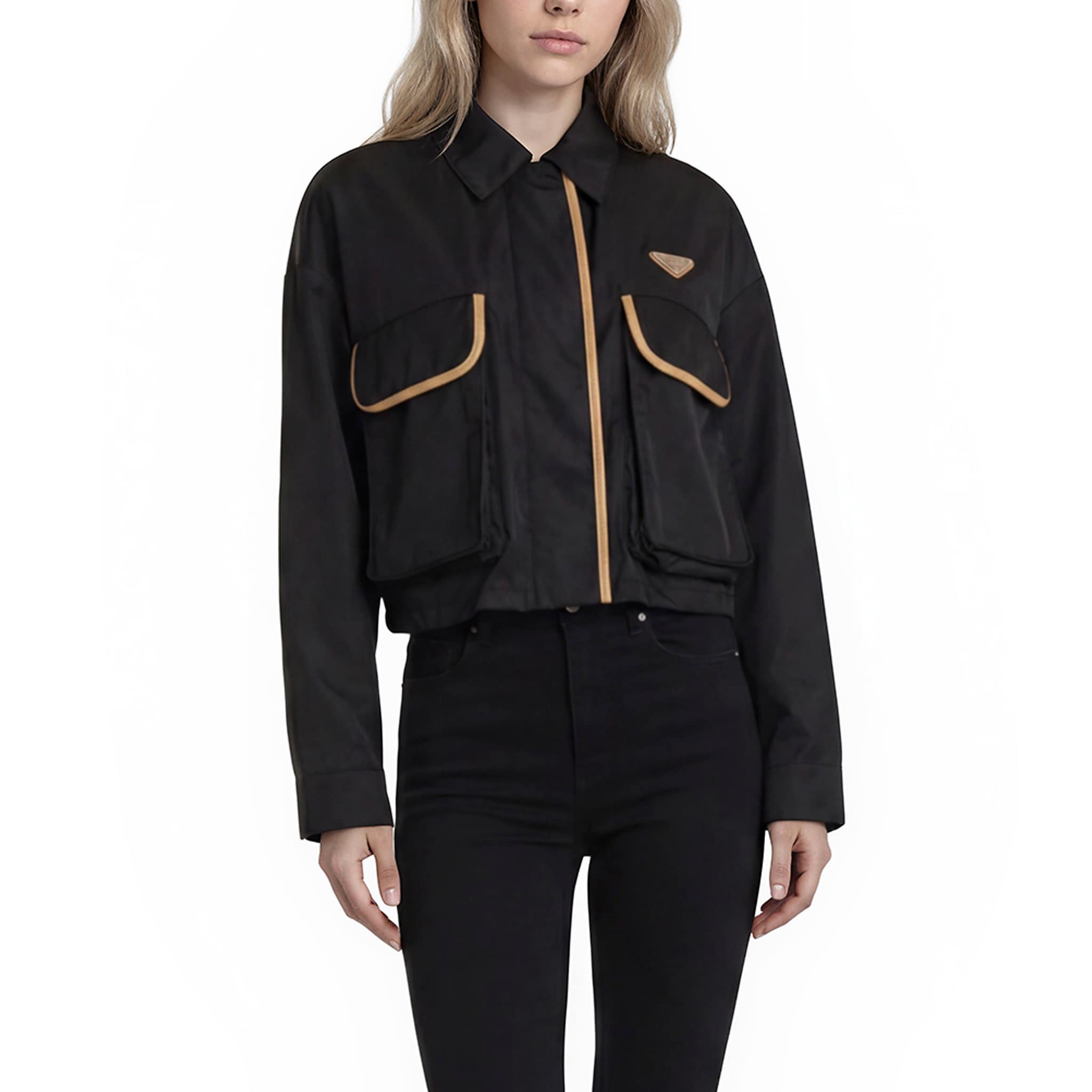Prada Re Nylon Cropped Jacket