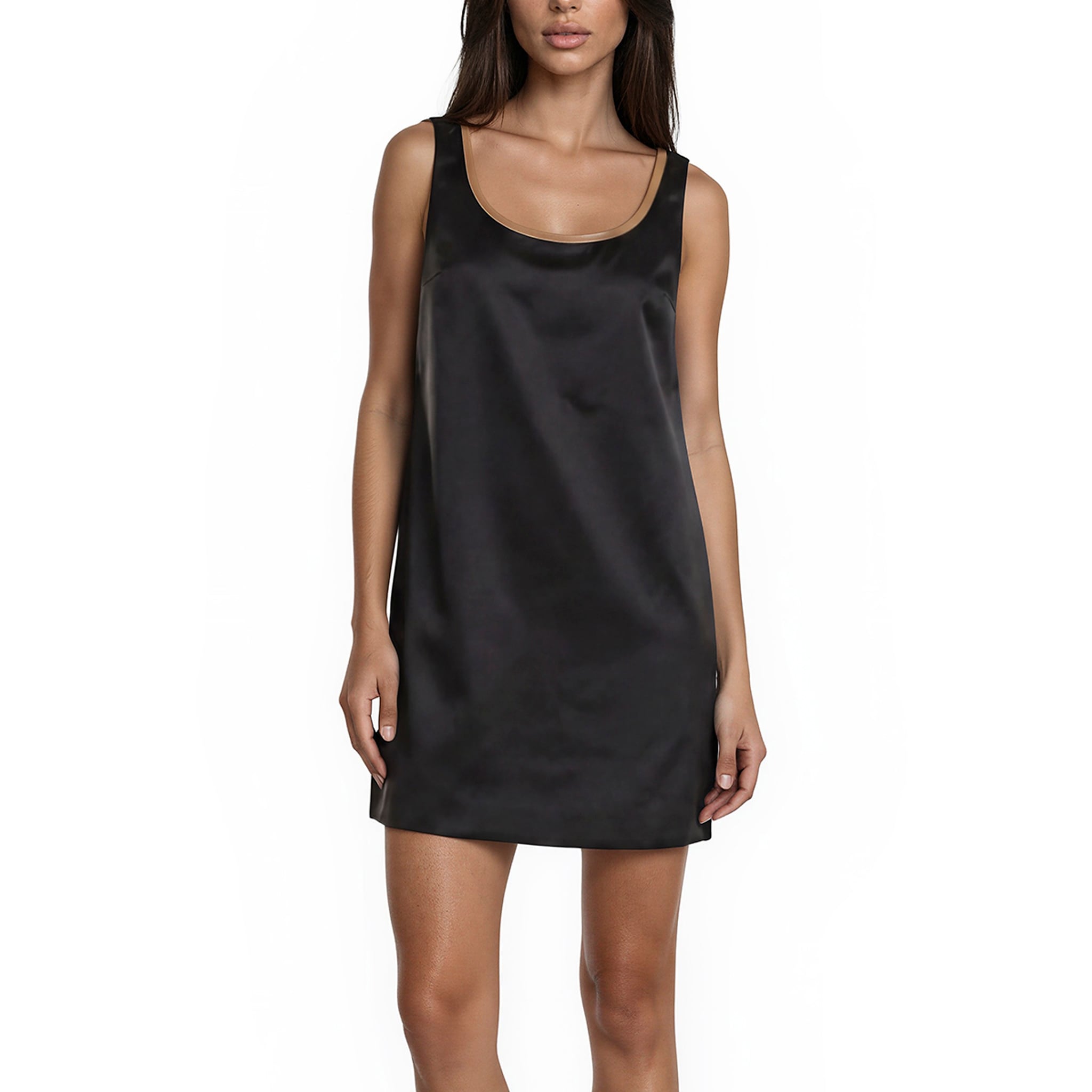 Prada Re Nylon Open Back Mini Dress