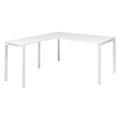 Osp Home Furnishings Prado Laminate Metal L Shape Desk