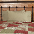 Tan Farmhouse Bedding Vhc Prairie Winds Ticking Stripe Pillow Case Set Of 2 Cotton Striped