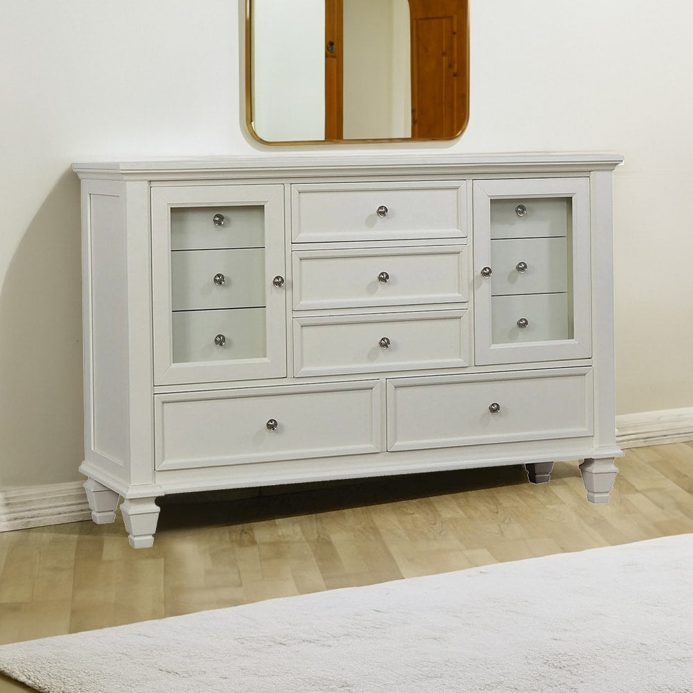 Pre Eminent Wooden Traditional Dresser White