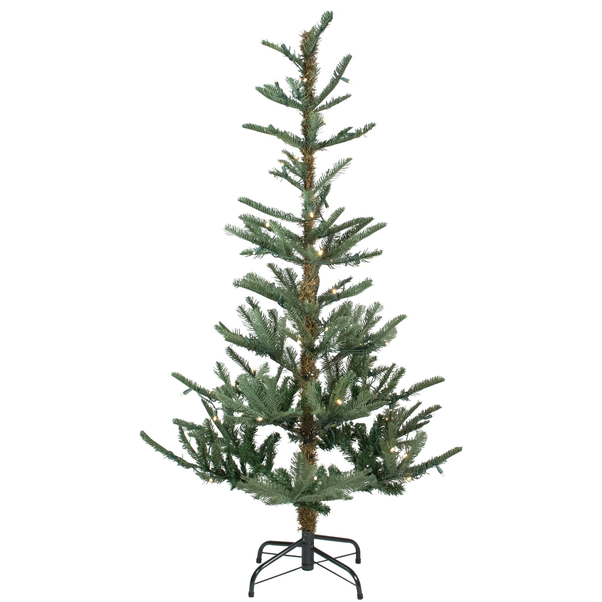 7.5 Pre Lit Layered Noble Fir Artificial Christmas Tree Warm Clear Led Lights