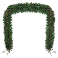 9 X 8 Commercial Size Pre Lit Green Pine Artificial Christmas Archway Clear Lights