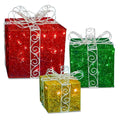 Pre Lit Sisal Gift Box Assortment