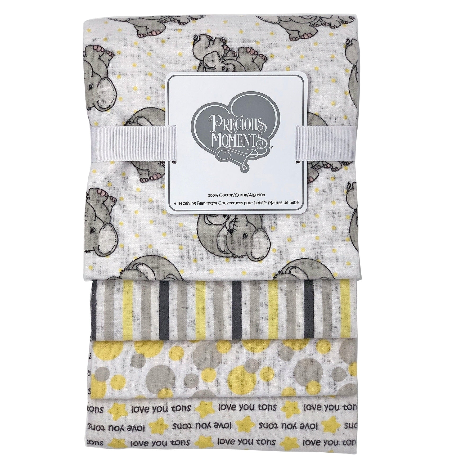 Precious Moments 4 Piece Baby Receiving Blankets