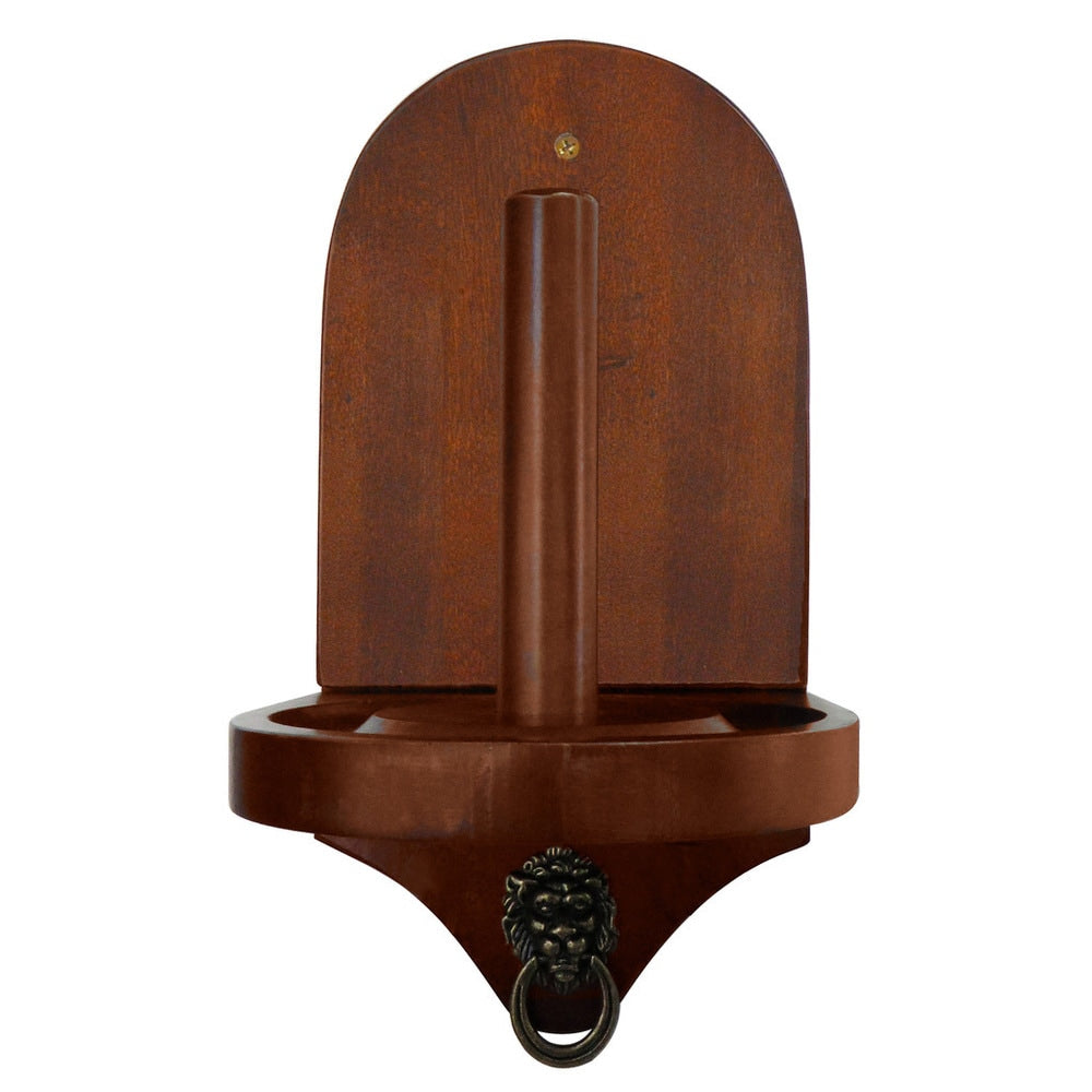Premier Wall Mounted Cone Chalk Holder Walnut Finish