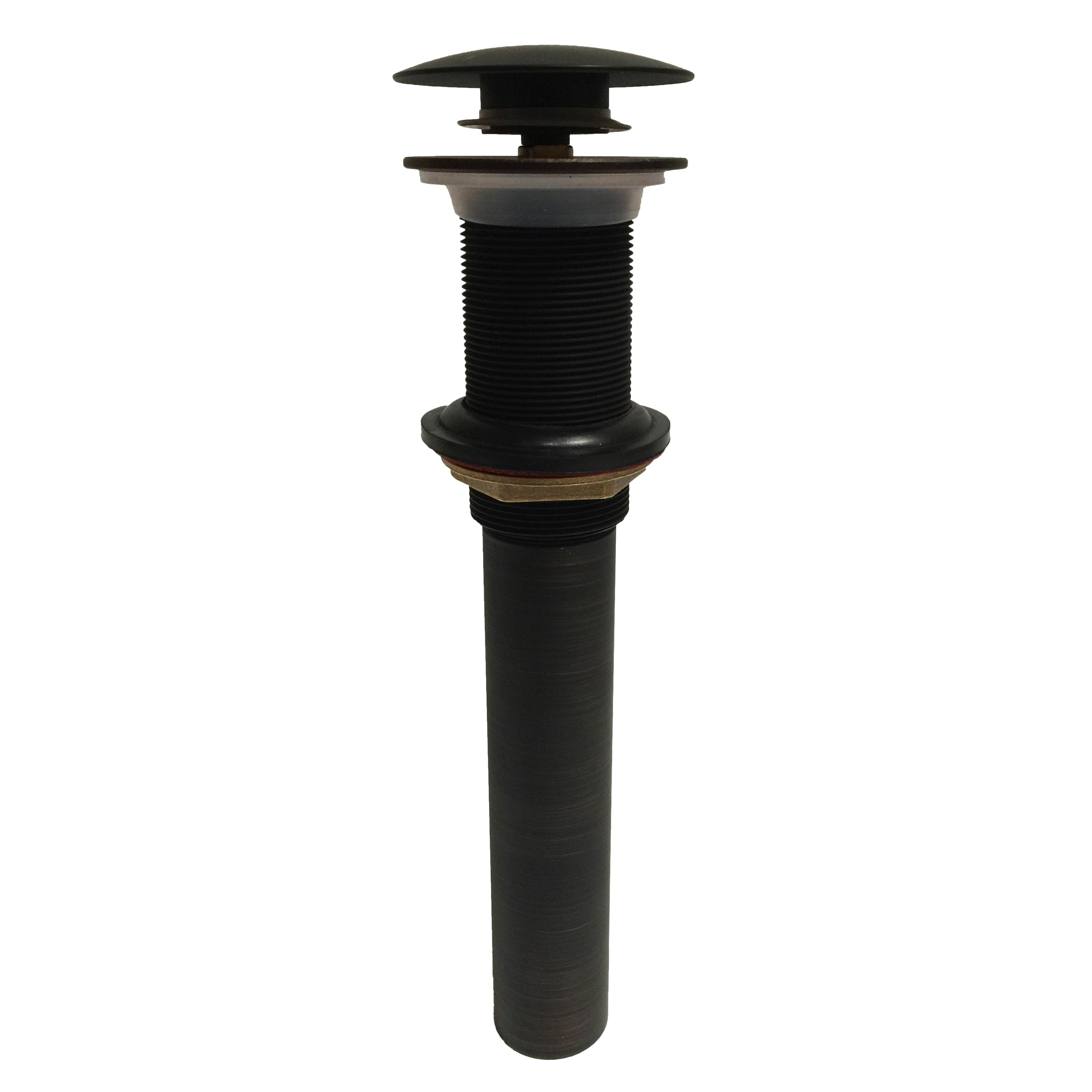 1.5 Inch Non Overflow Glass And Stone Vessel Sink Oil Rubbed Bronze Pop Up Drain