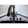 Oil Rubbed Bronze Single Handle Kitchen Faucet With Pullout Spray