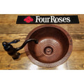 Premier Copper Products Round 14 In Hammered Copper Prep Sink