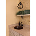 Premier Copper Products Round 16 In Hammered Copper Bar Sink
