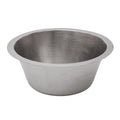 Premier Copper Products 16 Inch Round Hammered Copper Bar Sink With 2 Inch Drain In Electroless Nickel