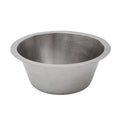 Premier Copper Products 16 Inch Round Hammered Copper Prep Sink With 3.5 Inch Drain In Electroless Nickel