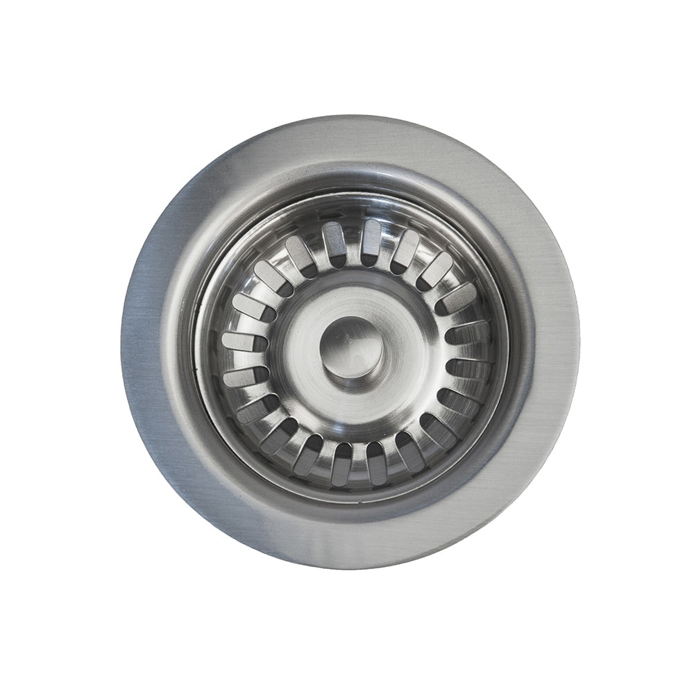 Premier Copper Products 3.5 Inch Kitchen Prep Bar Basket Strainer Drain Brushed Nickel