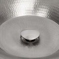 Premier Copper Products 1.5 Inch Non Overflow Pop Up Bathroom Sink Drain Brushed Nickel Silver