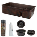 Premier Copper Products Ksp3_K70Db33199 Sd5 Kitchen Sink And Drain Package