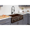 Premier Copper Products Hammered Copper Kitchen Sink And Drain Package
