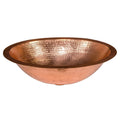 17 In Oval Under Counter Bathroom Sink In Polished Copper