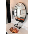 Premier Copper Products 19 Inch Oval Under Counter Copper Bathroom Sink In Polished Copper