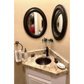 Premier Copper Products Small Round Self Rimming Hammered Copper Bathroom Sink