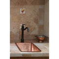 17 In Rectangle Under Counter Bathroom Sink In Polished Copper