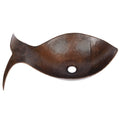 Premier Copper Products Fish Vessel Hammered Copper Sink In Oil Rubbed Bronze