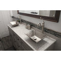 Old World Rectangle Hand Forged Copper Electroless Nickel Vessel Sink