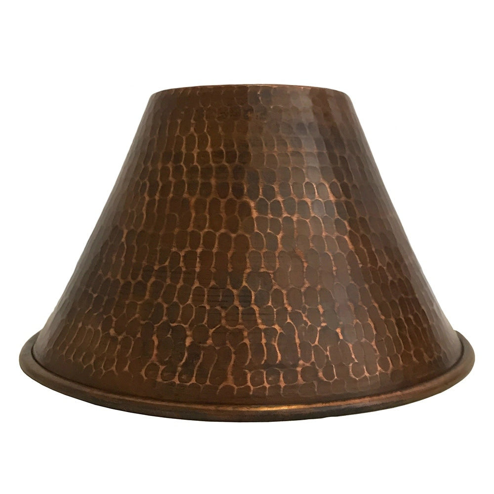 Hand Hammered Copper 7 Cone Pendant Light Shade