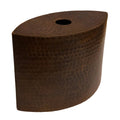 Hand Hammered Copper 8 In Oval Cylinder Pendant Light Shade
