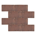 Premier Copper Products 3 Inch X 6 Inch Hammered Copper Tile Set Of 8