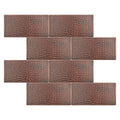 Premier Copper Products 4 Inch X 8 Inch Hammered Copper Tile Set Of 8