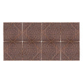 Premier Copper Products 4 Inch X 4 Inch Hammered Copper Tile With Diamond Design Set Of 8