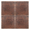 Premier Copper Products 4 Inch X 4 Inch Hammered Copper Tile Set Of 4