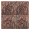 Premier Copper Products Hammered Copper Star Tile Set Of 4