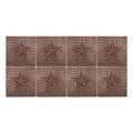 Premier Copper Products 4 Inch Hammered Copper Star Tile Set Of 8