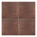 Premier Copper Products 6 Inch X 6 Inch Hammered Copper Tile Set Of 4