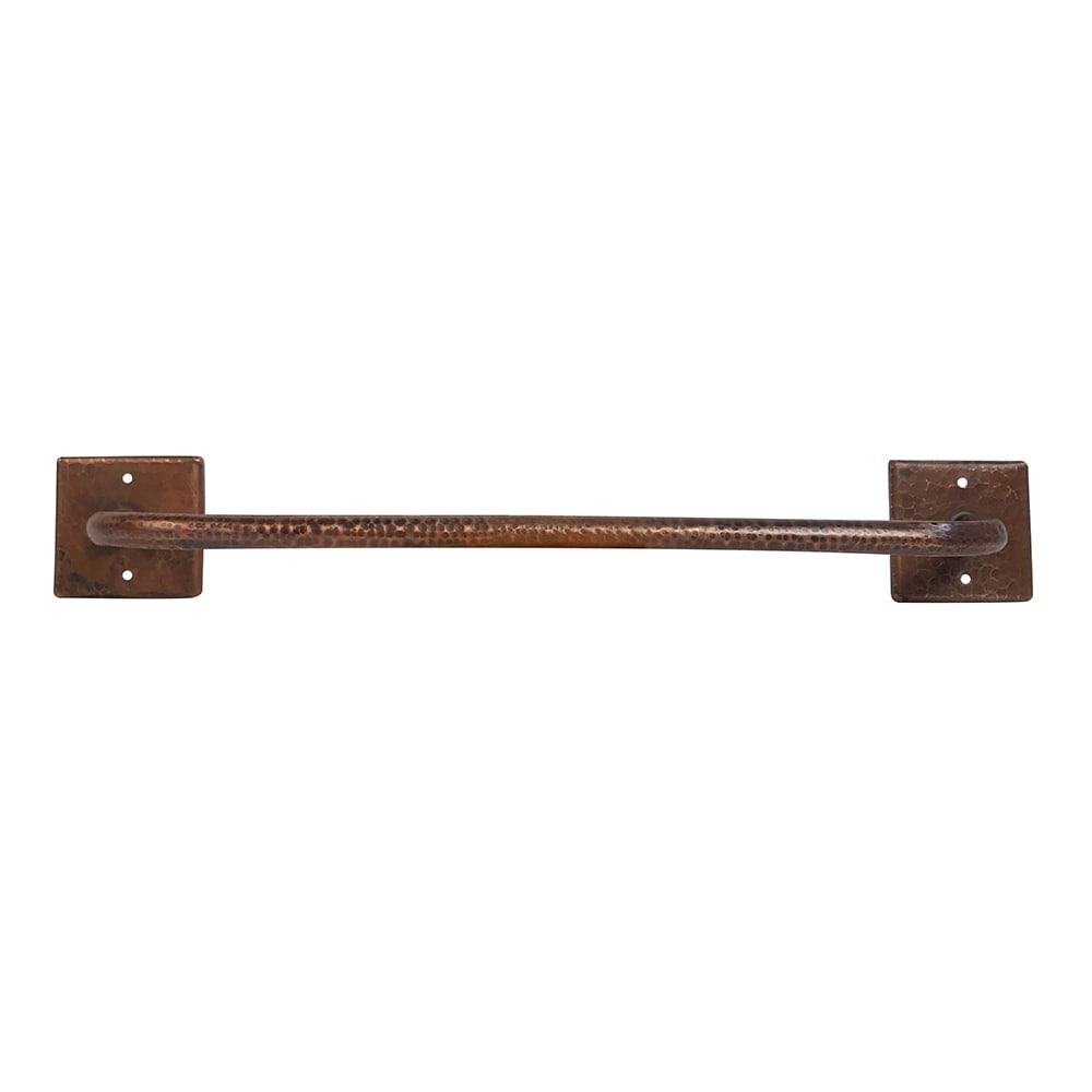 18 Inch Hand Hammered Copper Towel Bar