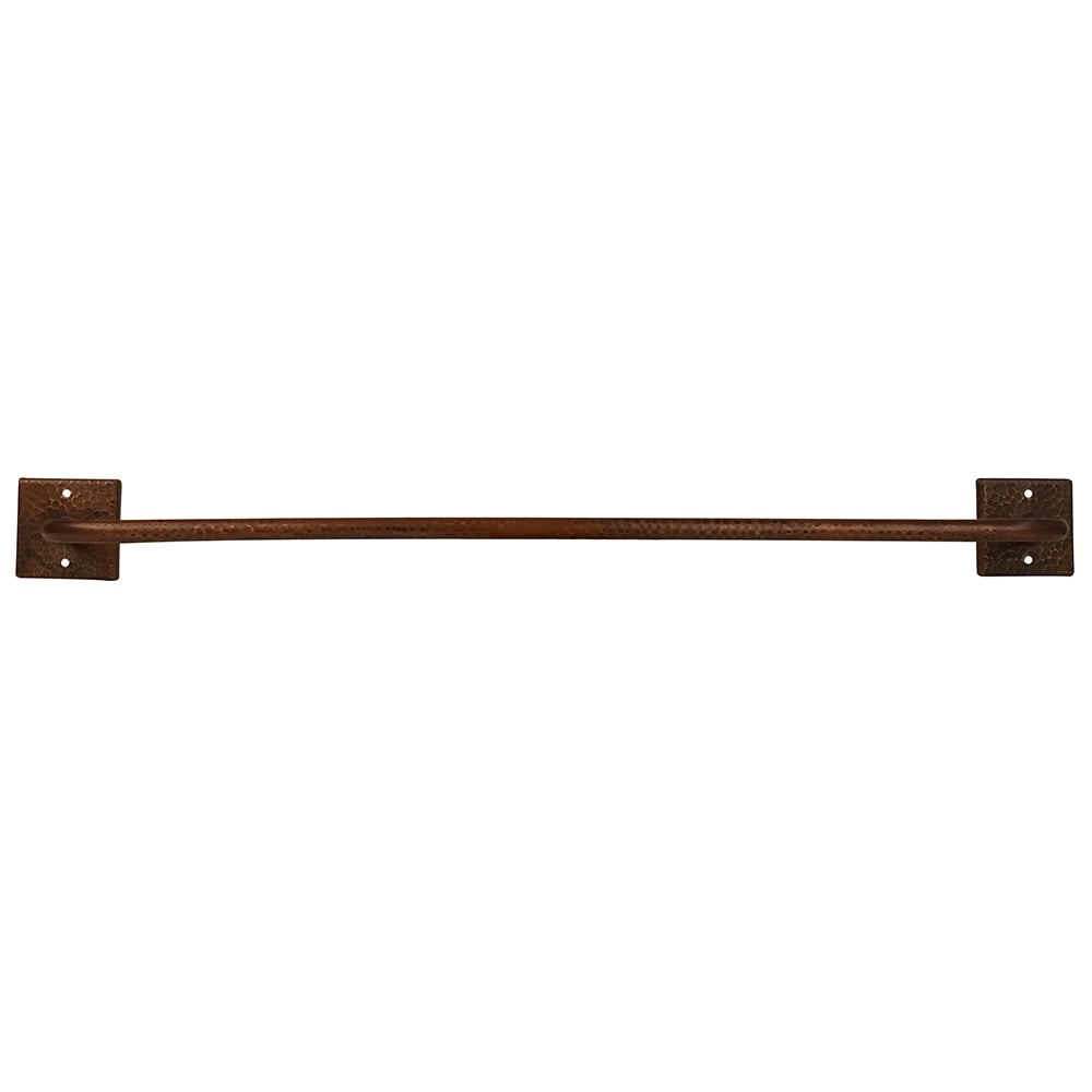 30 Inch Hand Hammered Copper Towel Bar