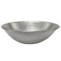 Premier Copper Products Oval Wired Rimmed Vessel Hammered Copper Sink In Electroless Nickel
